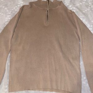 Tan Levi's Quarter Zip.